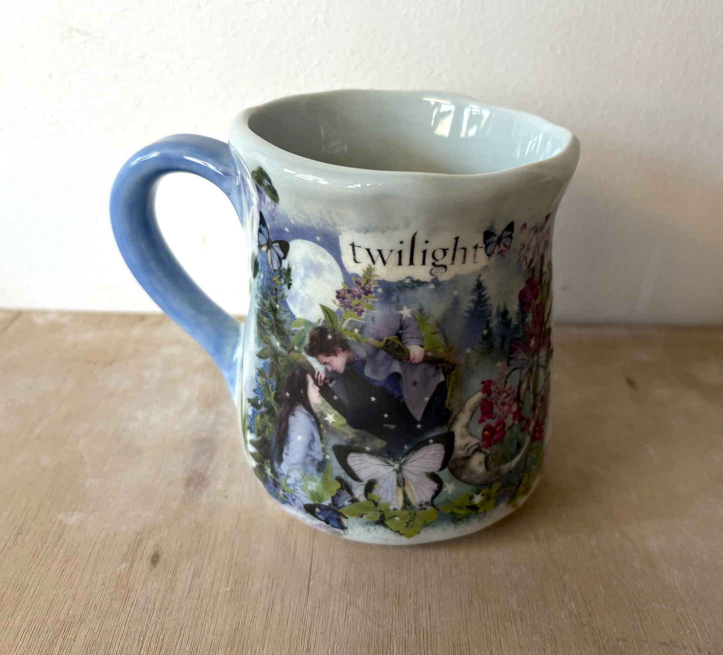 Millie's Pottery Twilight Large Tulip Shape Meadow Flower Mug