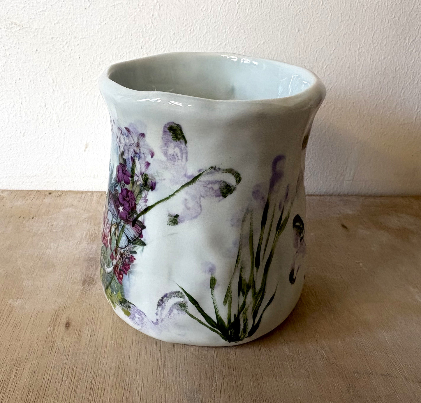 Millie's Pottery Twilight Large Tulip Shape Meadow Flower Mug