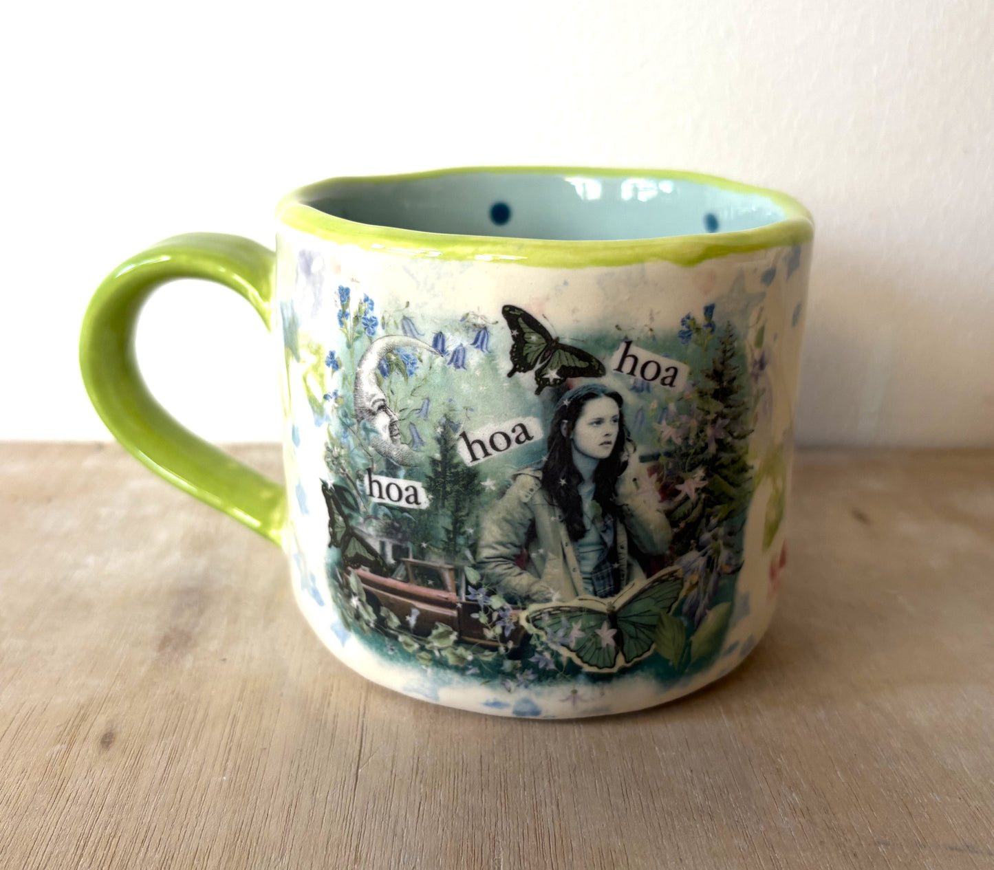 Millie's Pottery Twilight 'Hoa Hoa Hoa' Hand Made Mug