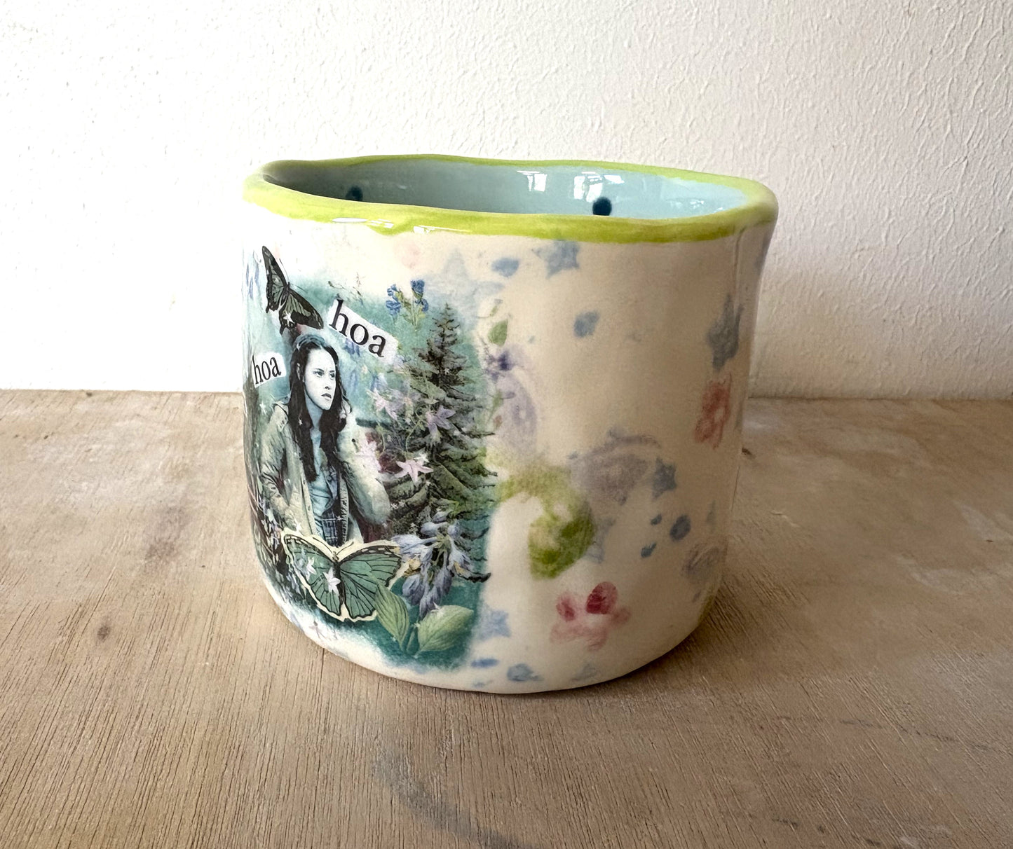 Millie's Pottery Twilight 'Hoa Hoa Hoa' Hand Made Mug