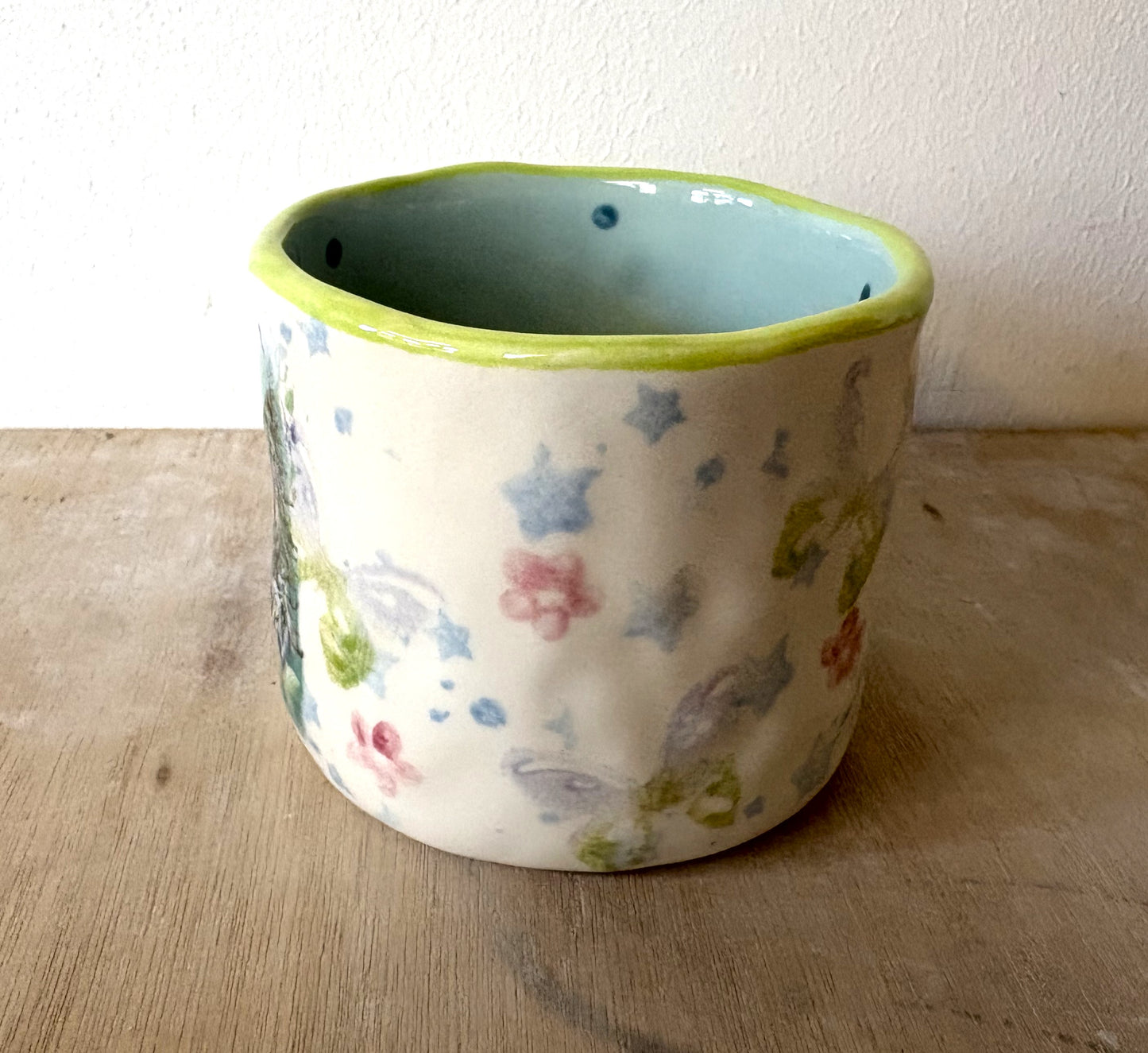 Millie's Pottery Twilight 'Hoa Hoa Hoa' Hand Made Mug