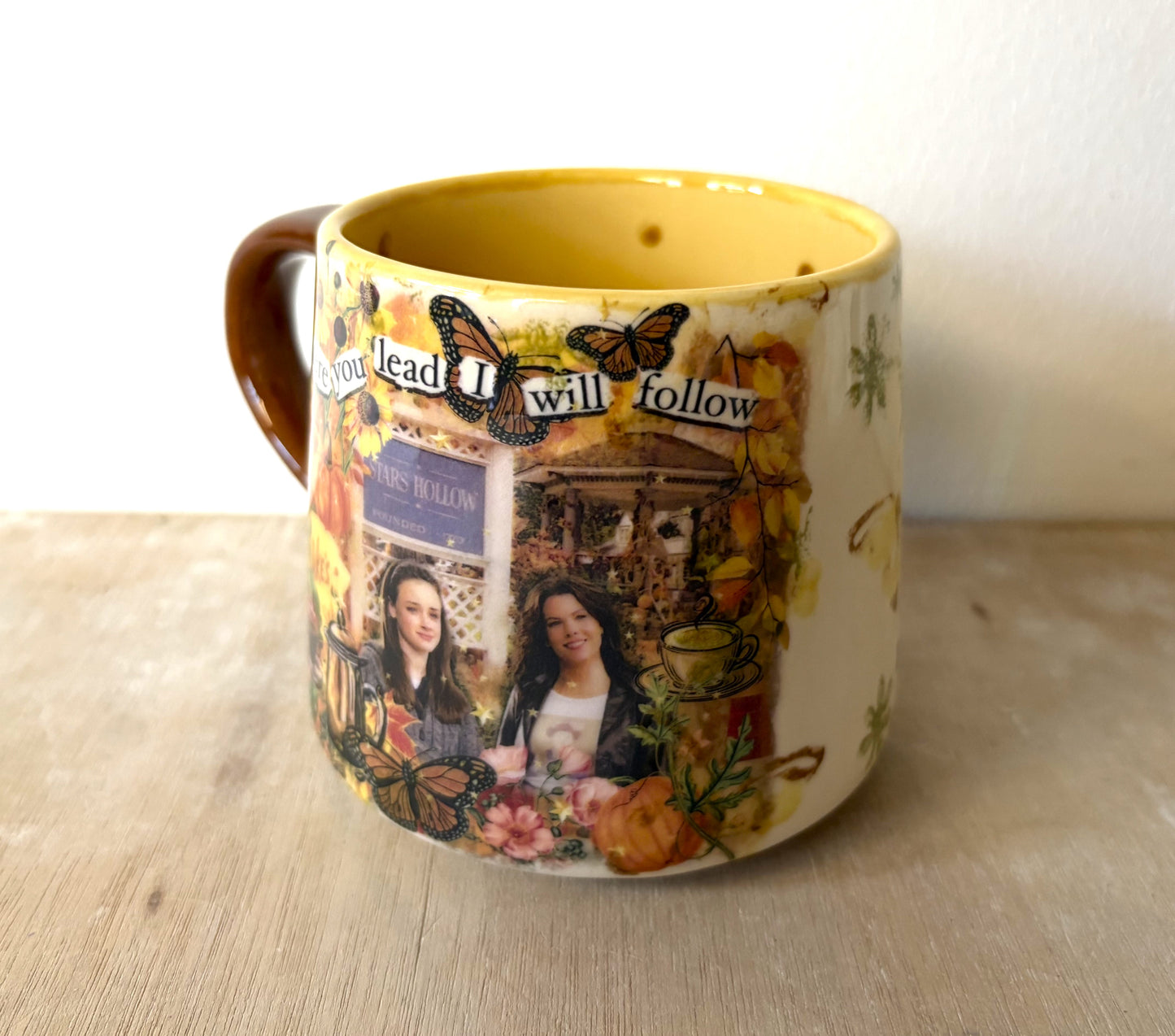 Millie's Pottery Gilmore Girls 'Where you lead I will follow' Large Mug