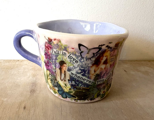 Millie's Pottery Practical Magic 'Fall in Love whenever you can' Large Mug