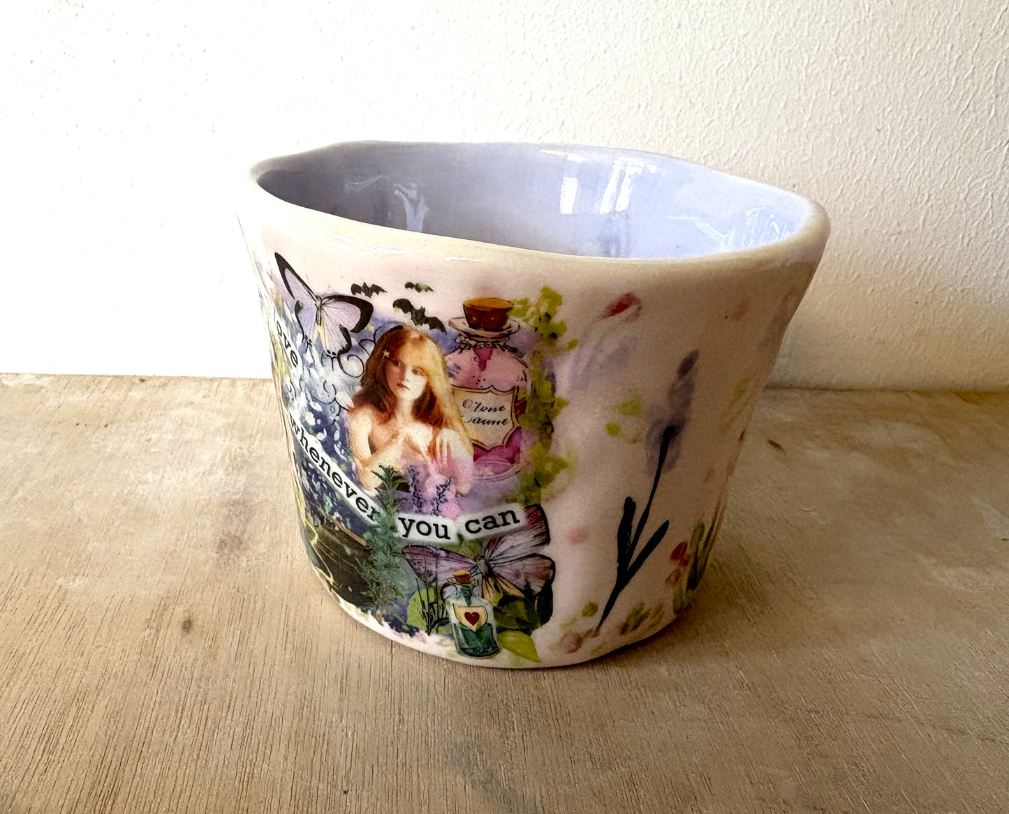 Millie's Pottery Practical Magic 'Fall in Love whenever you can' Large Mug