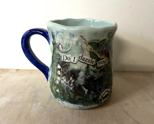 Millie's Pottery Twilight Large Tulip Shape 'Do I Dazzle You' Mug