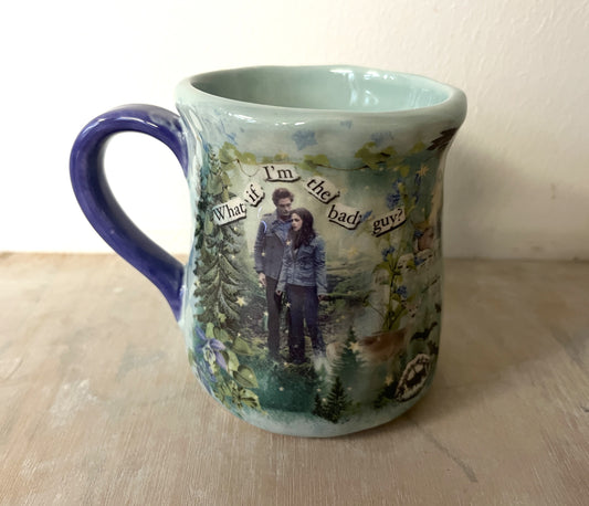 Millie's Pottery Twilight Large Tulip Shape 'What if I'm the Bad Guy' Mug