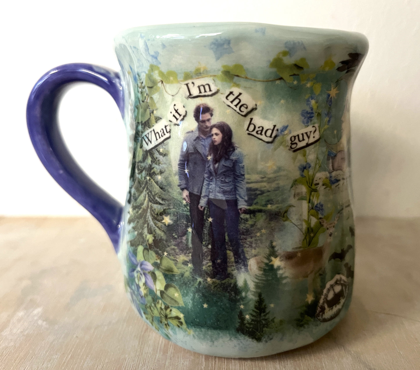 Millie's Pottery Twilight Large Tulip Shape 'What if I'm the Bad Guy' Mug