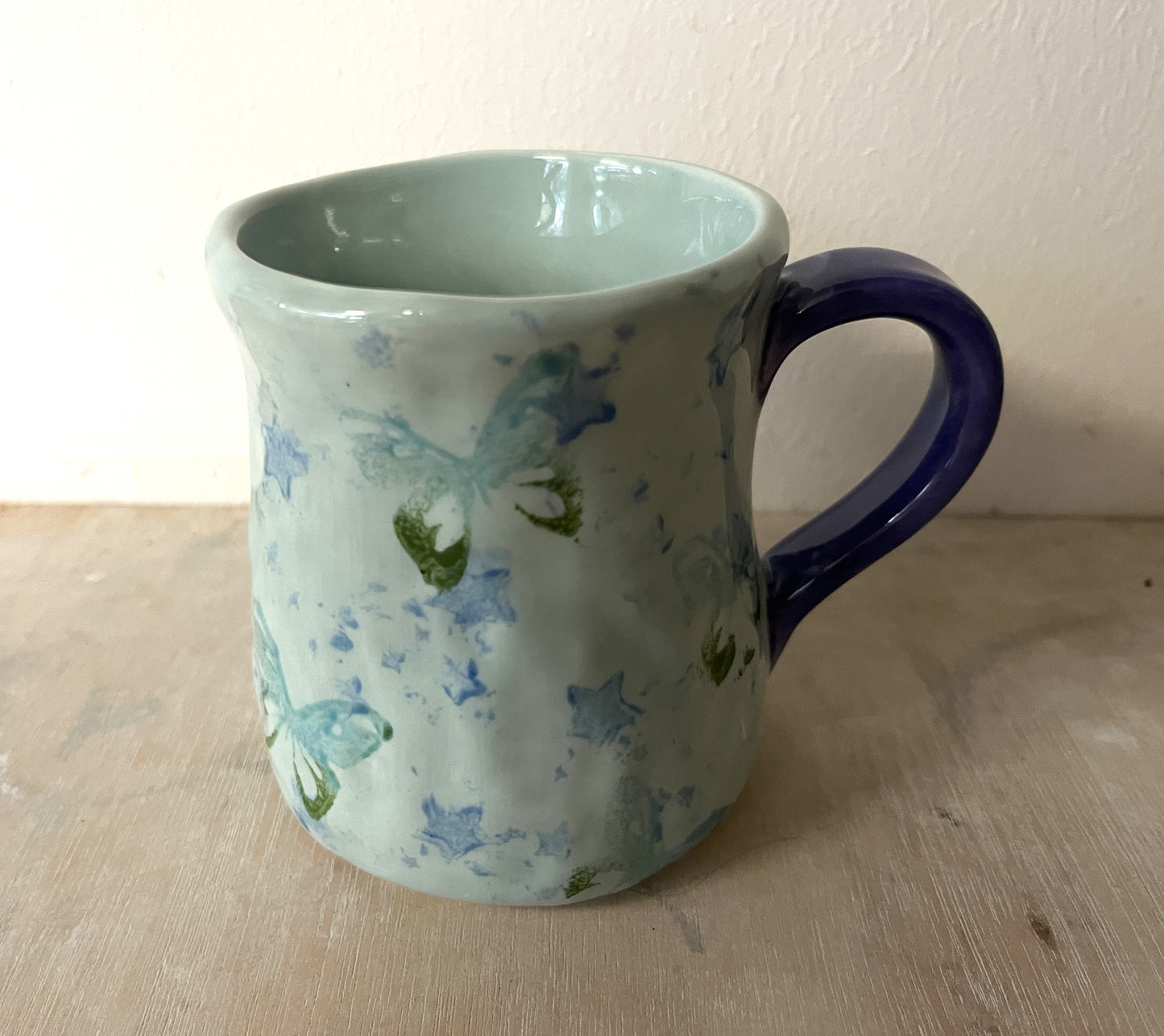 Millie's Pottery Twilight Large Tulip Shape 'What if I'm the Bad Guy' Mug