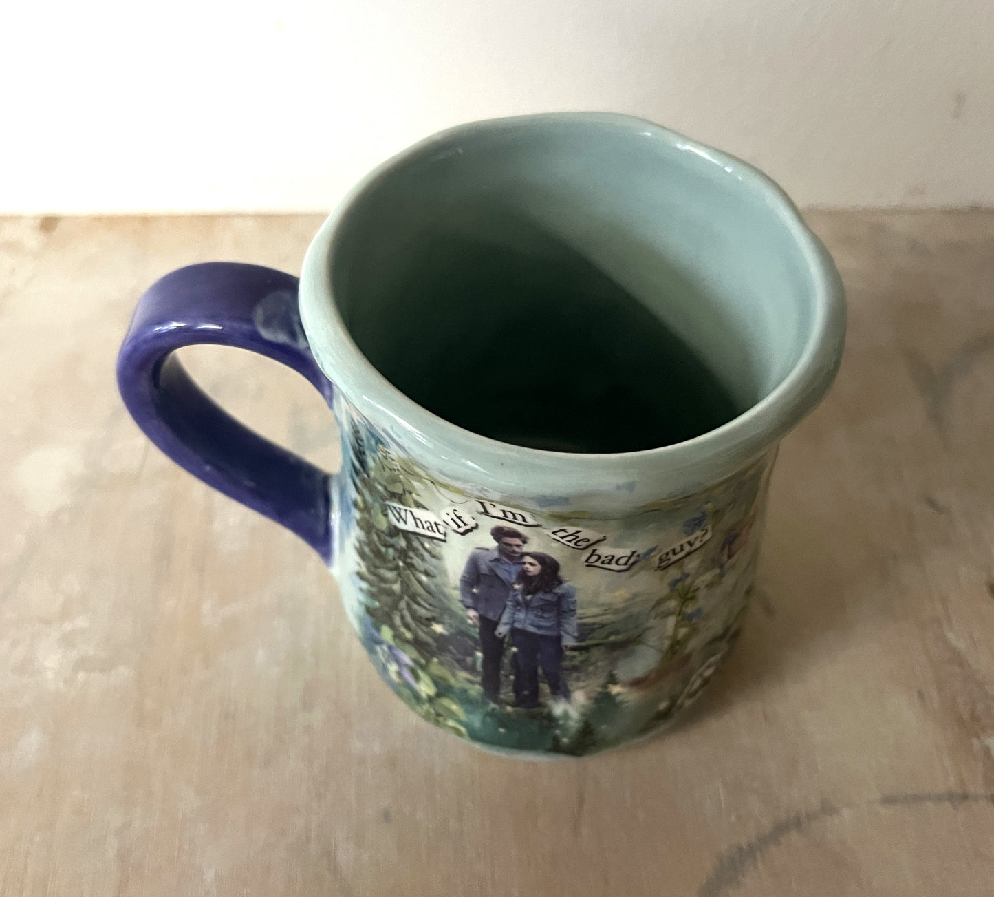 Millie's Pottery Twilight Large Tulip Shape 'What if I'm the Bad Guy' Mug