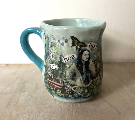 Millie's Pottery Twilight Large Tulip Shape Hoa Hoa Hoa Mug