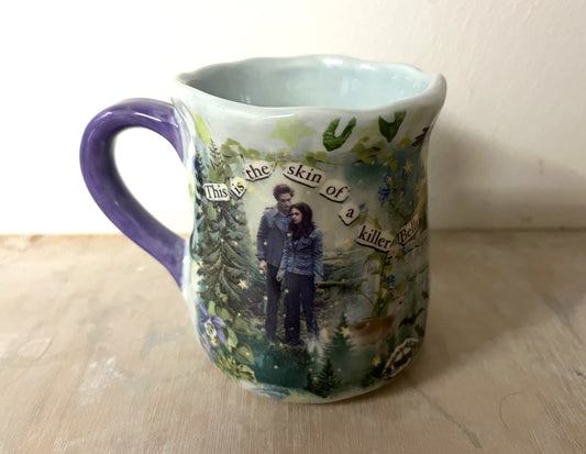 Millie's Pottery Twilight Large Tulip Shape 'Skin of a Killer' Mug